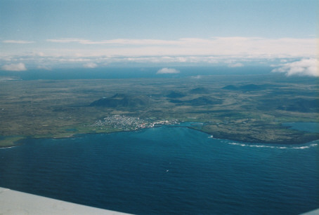 Anflug auf Island