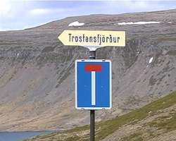 Wegweiser Trostansfjördur