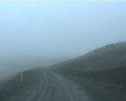 Rückfahrt im Nebel